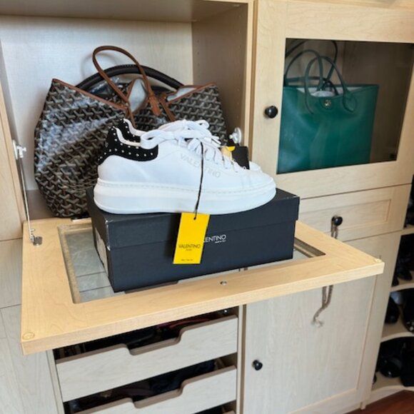 Valentino Shoes - Valentino Leather Colorblock Pattern Sneakers Women's Size: 8.5 Brand New in Box